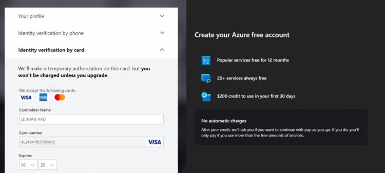 Microsoft Azure tặng 1 năm VPS miễn phí: Đăng ký tài khoản thế nào? (6)
